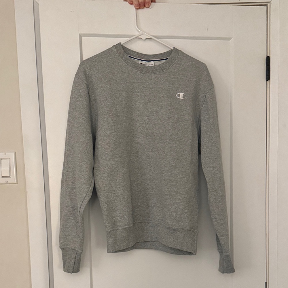 Champion Men's Crewneck Gray Sweater